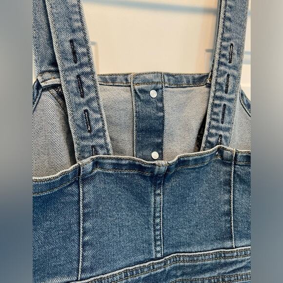 Lee Denim Utility Overalls Jean Dress size Small - Picture 6 of 9